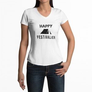 T-shirt Happy Festivalier -...